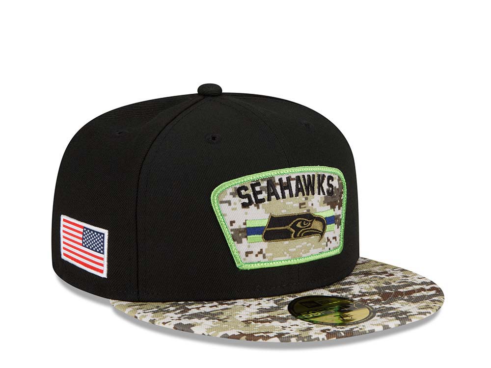 New Era Seattle Seahawks Salute to Service 21 59Fifty Fitted Gorra