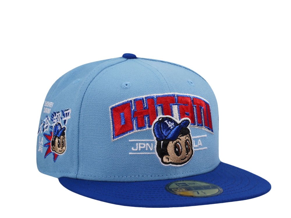 New Era Los Angeles Dodgers Ohtani Sky Blue Two Tone Prime Edition 59Fifty Fitted Gorra