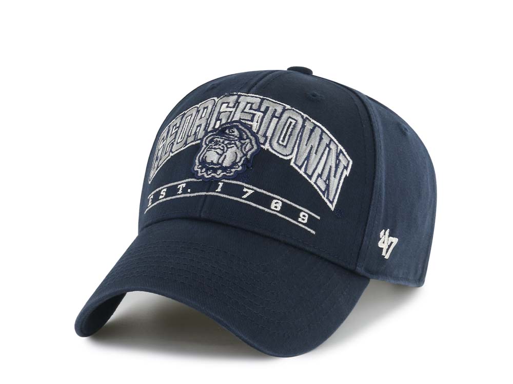 47Brand Georgetown Hoyas Navy Fletcher MVP Strapback Gorra