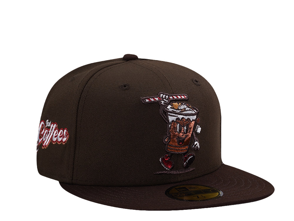New Era Reading Fightin Phils Coffees Burnt Wood Two Tone Edition 59Fifty Fitted Gorra