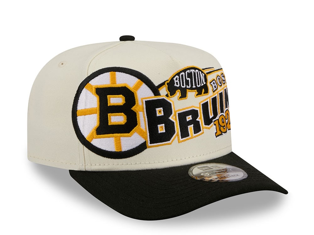 New Era Boston Bruins Classic Logo Two Tone Edition 9Fifty A Frame Snapback Gorra