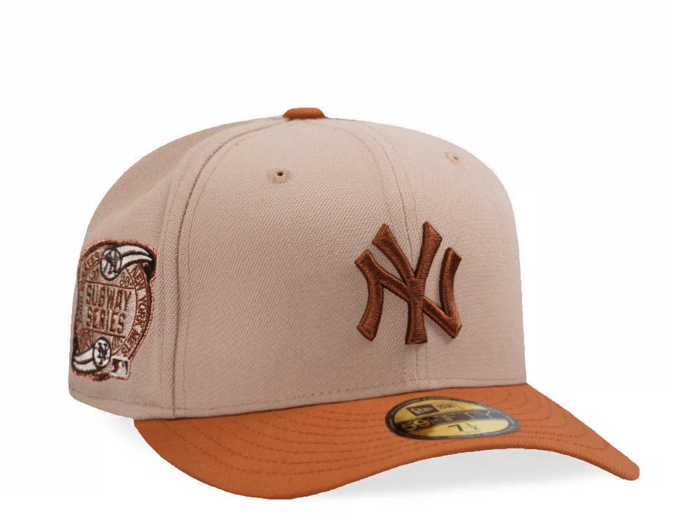 New Era New York Yankees Subway Series Pumpkin Spice Edition Pre Curved 59Fifty Fitted Gorra