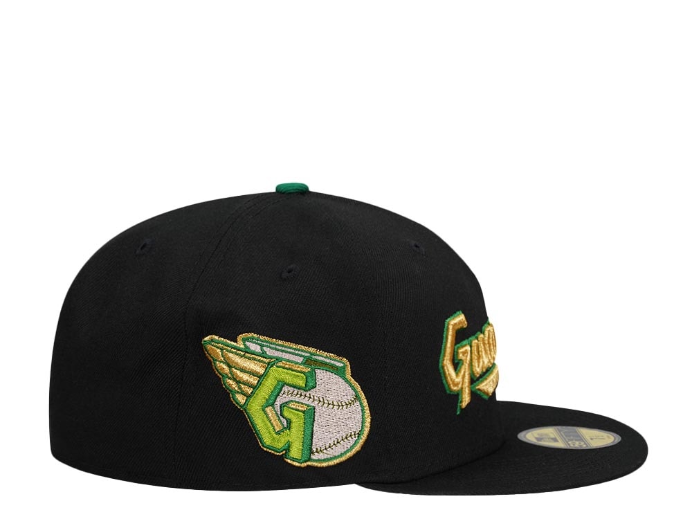 New Era Cleveland Guardians Black Gold Prime Edition 59Fifty Fitted Gorra