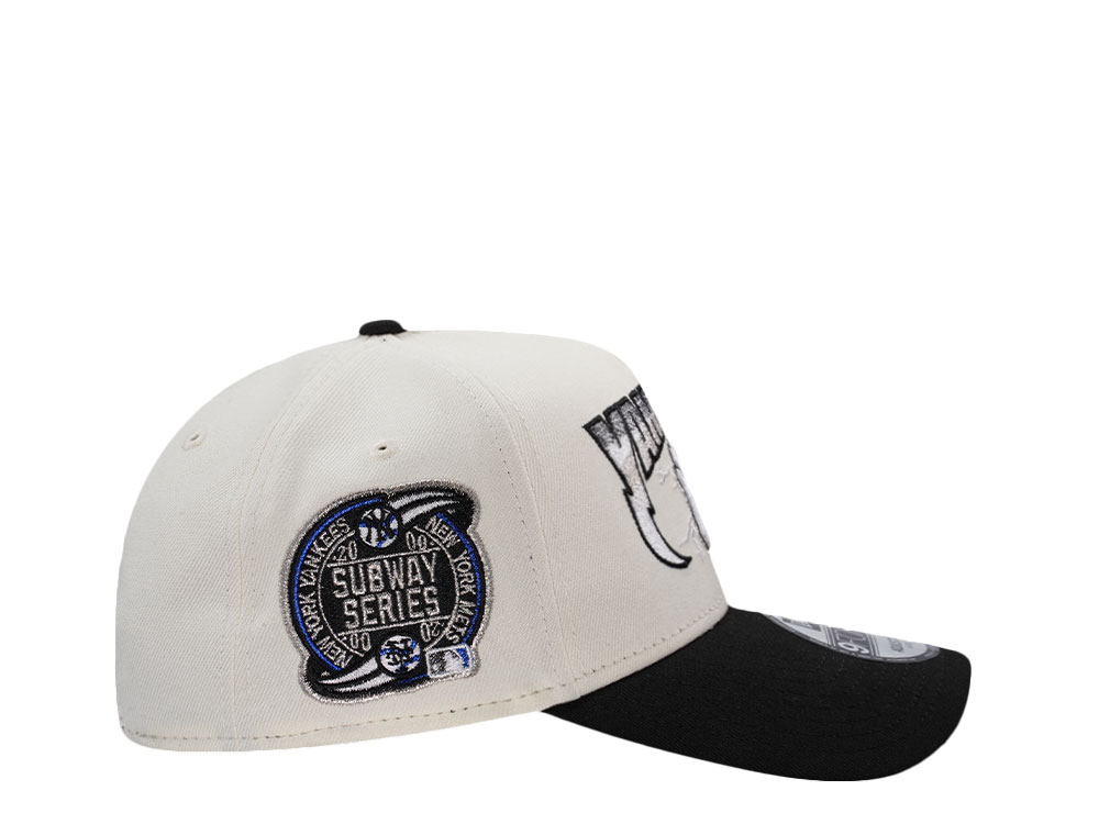 New Era New York Yankees Subway Series 2000 Chrome Two Tone Edition 9Forty A Frame Snapback Gorra