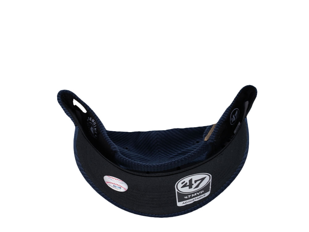 47Brand New York Yankees Navy Thick Cord MVP Strapback Gorra