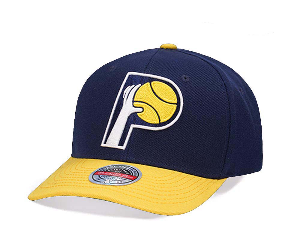 Mitchell & Ness Indiana Pacers Team Two Tone 2.0 Hardwood Classic Red Flex Snapback Gorra
