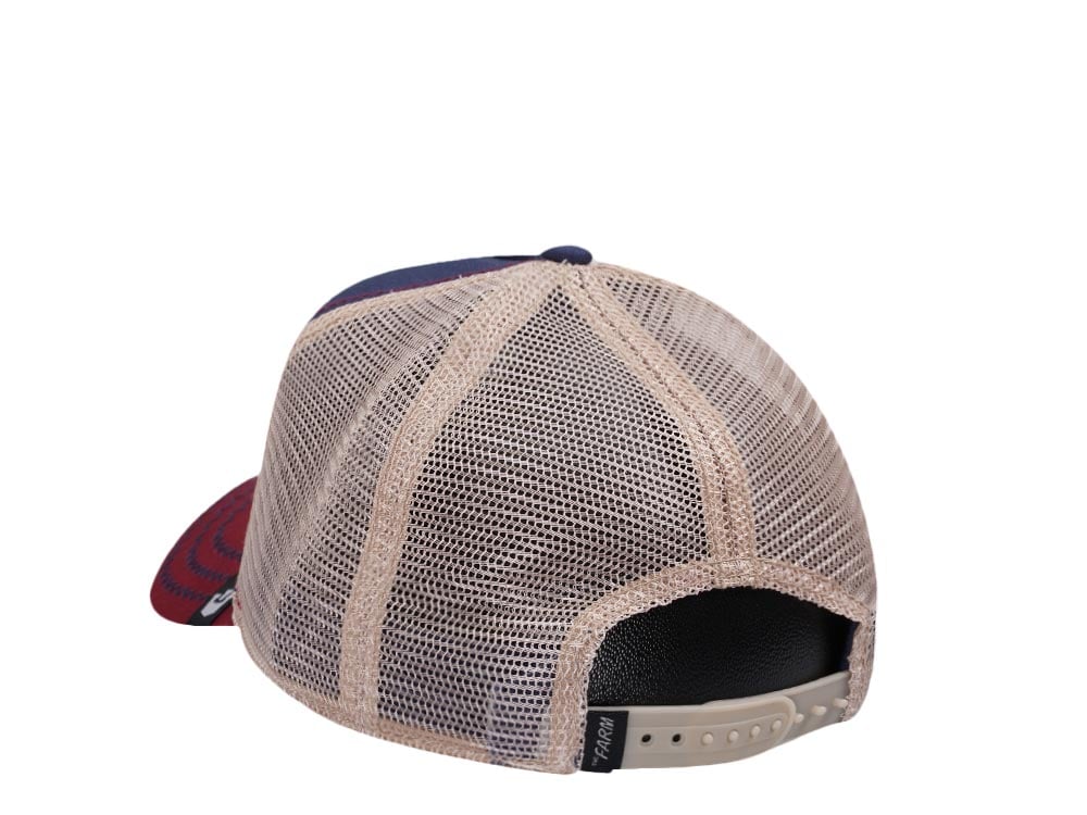 Goorin Bros The Cock Navy Red Trucker Snapback Gorra
