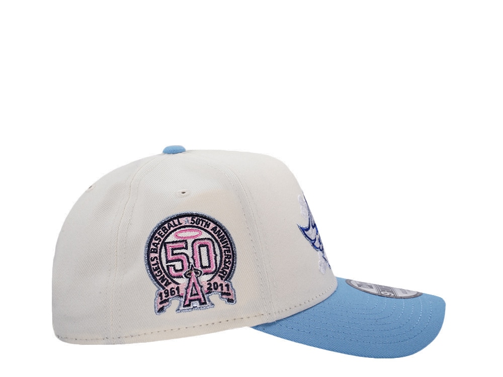 New Era Anaheim Angels 50th Anniversary Clouds Chrome Two Tone Edition 9Forty A Frame Snapback Gorra