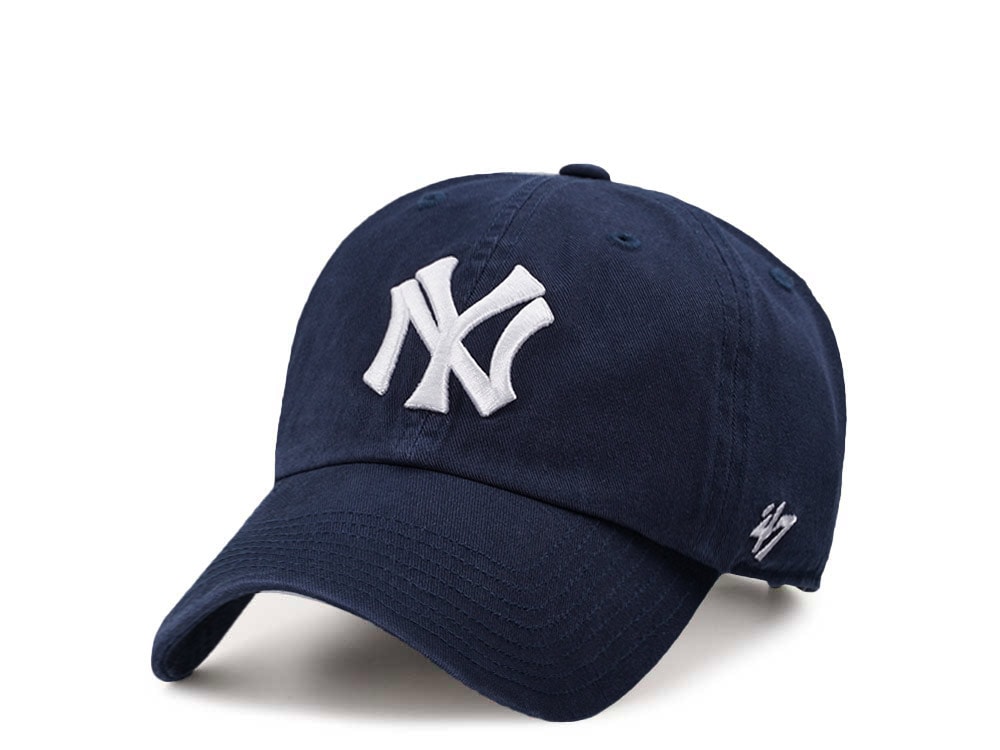 47Brand New York Yankees Cooperstown Navy Clean Up Strapback Gorra