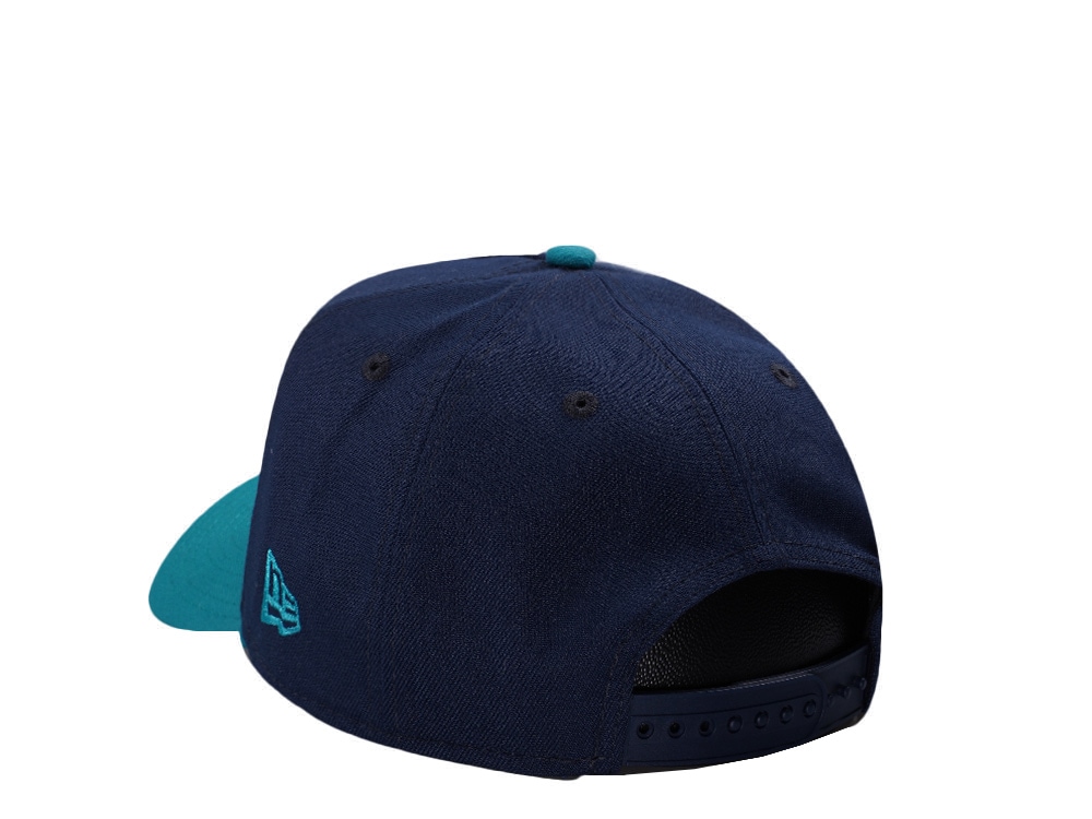 New Era Anaheim Ducks 25th Anniversary Ocean Blue Two Tone Edition 9Forty A Frame Snapback Gorra