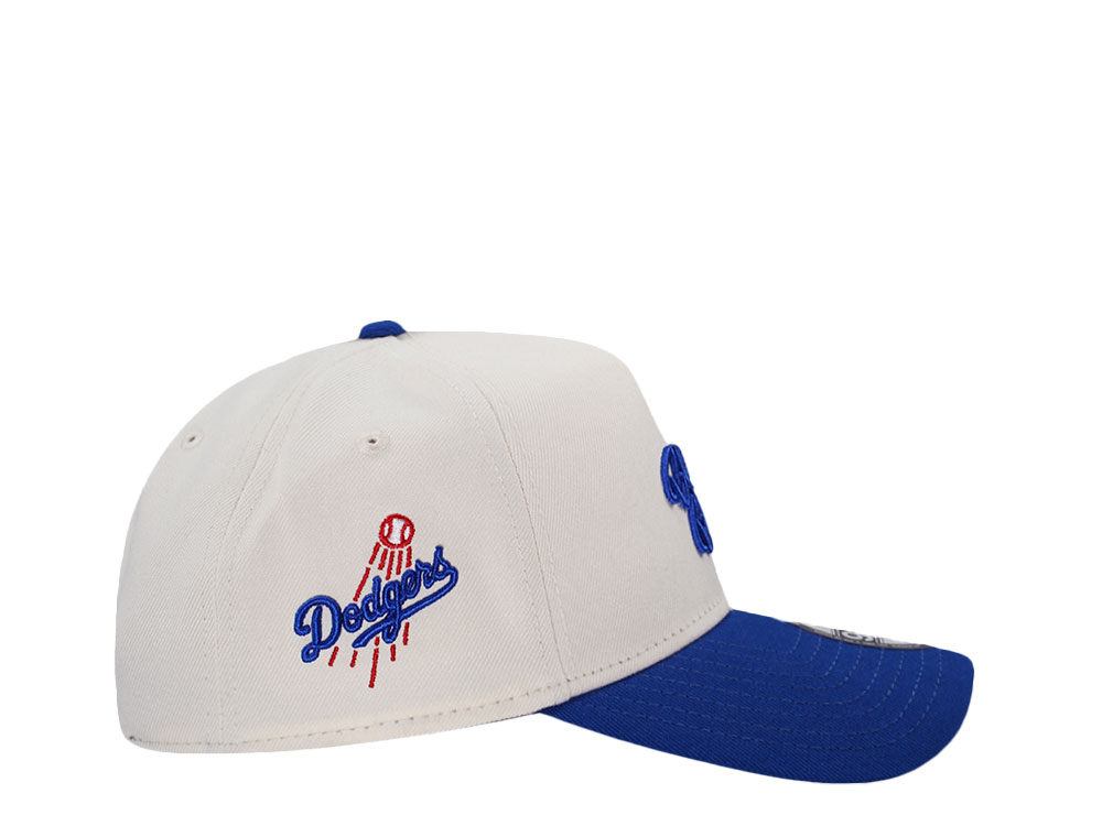 New Era Los Angeles Dodgers Bleed Blue Chrome Two Tone Edition 9Forty A Frame Snapback Gorra