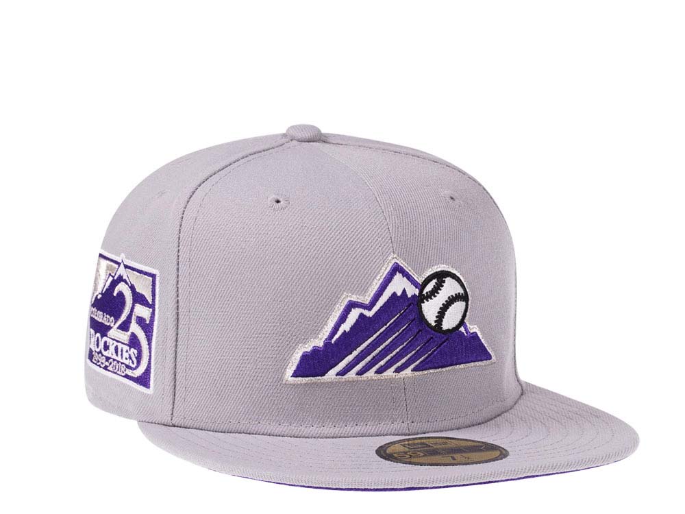 New Era Colorado Rockies 25th Anniversary Fresh Gray Edition 59Fifty Fitted Gorra