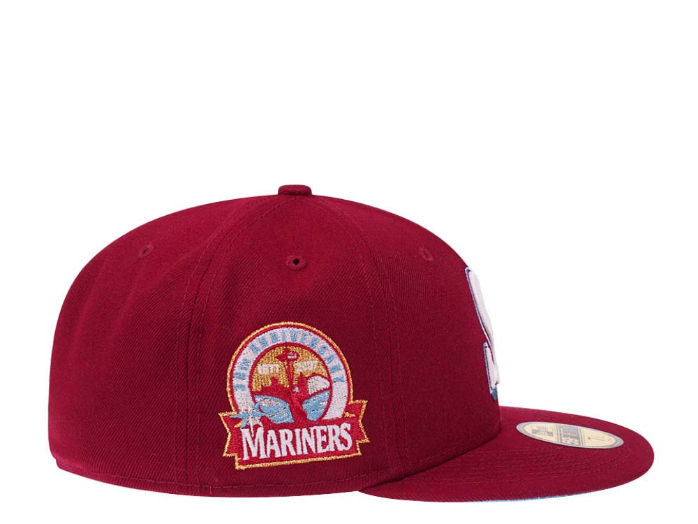 New Era Seattle Mariners 30th Anniversary Smooth Red Glow Edition 59Fifty Fitted Gorra