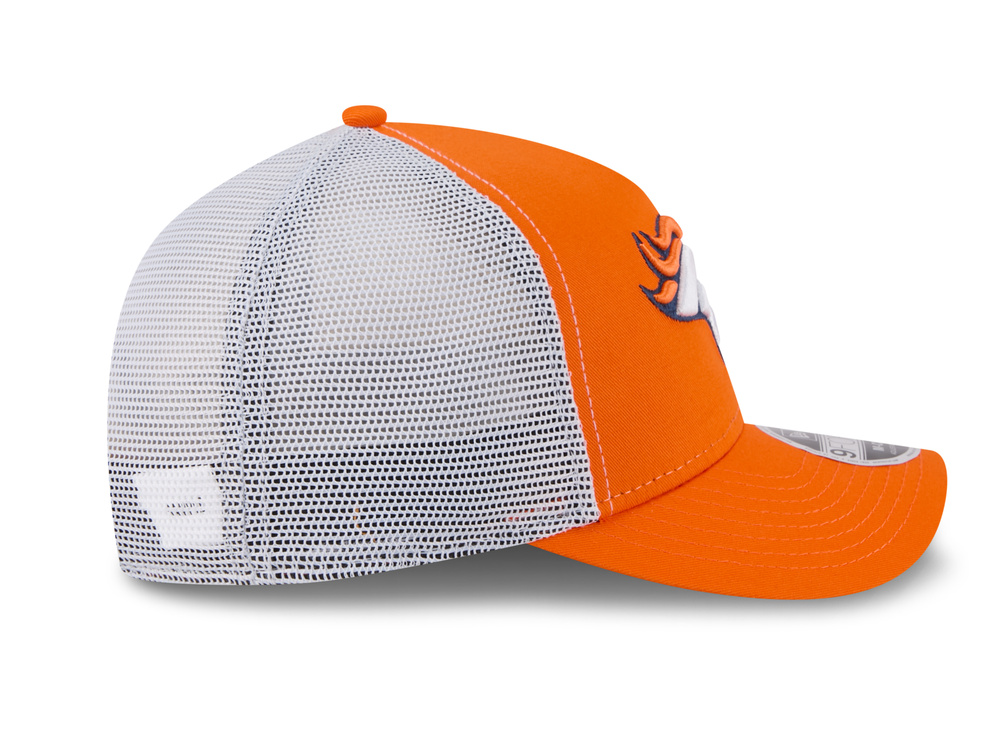 New Era Denver Broncos Official Team Color Edition 9Forty M Crown A Frame Trucker Snapback Gorra