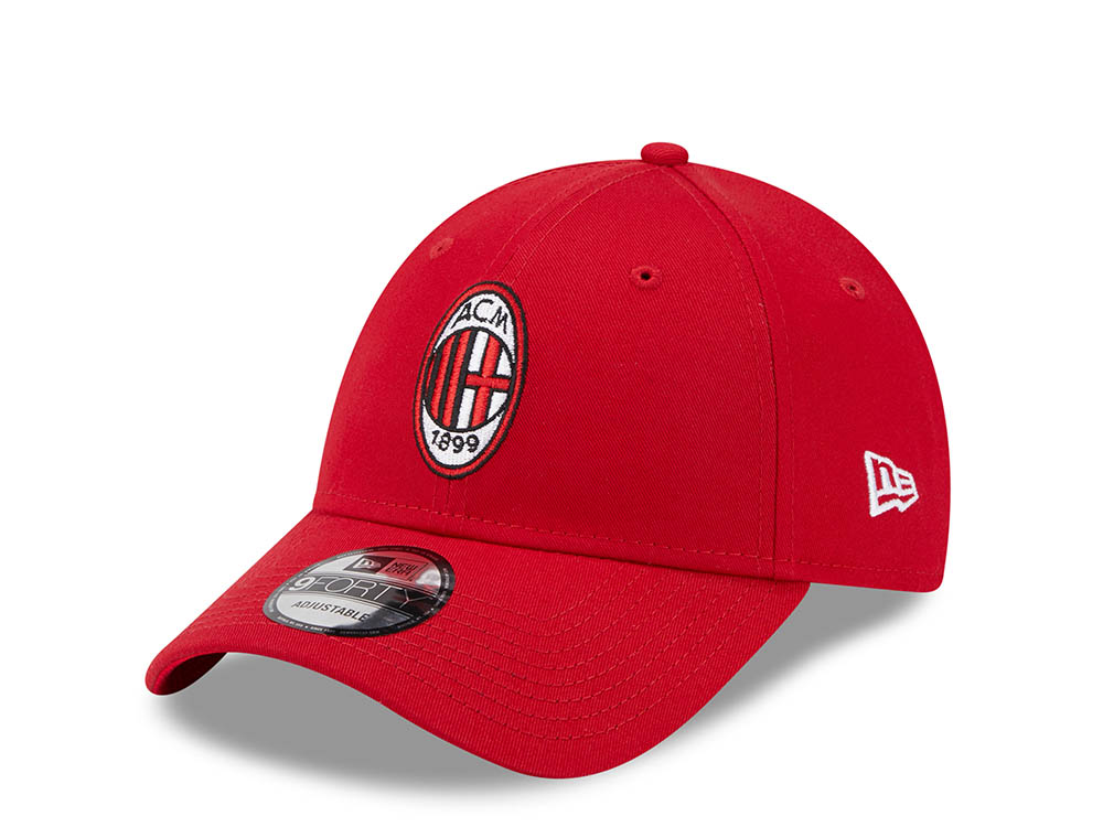 New Era AC Milan Core Scarlet Red 9Forty Strapback Gorra