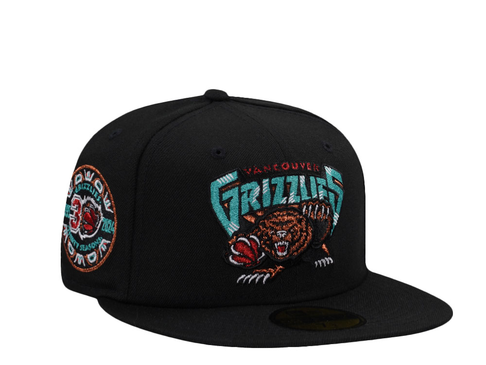 New Era Memphis Grizzlies 30 Season Black Prime Edition 59Fifty Fitted Gorra