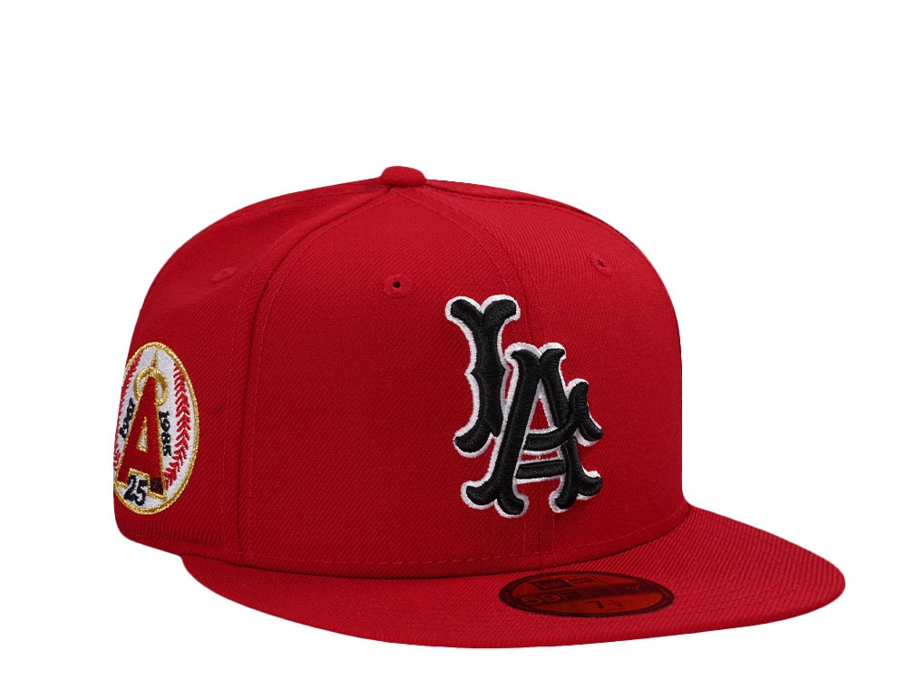 New Era Los Angeles Angels 25th Anniversary Red Wool Edition 59Fifty Fitted Gorra