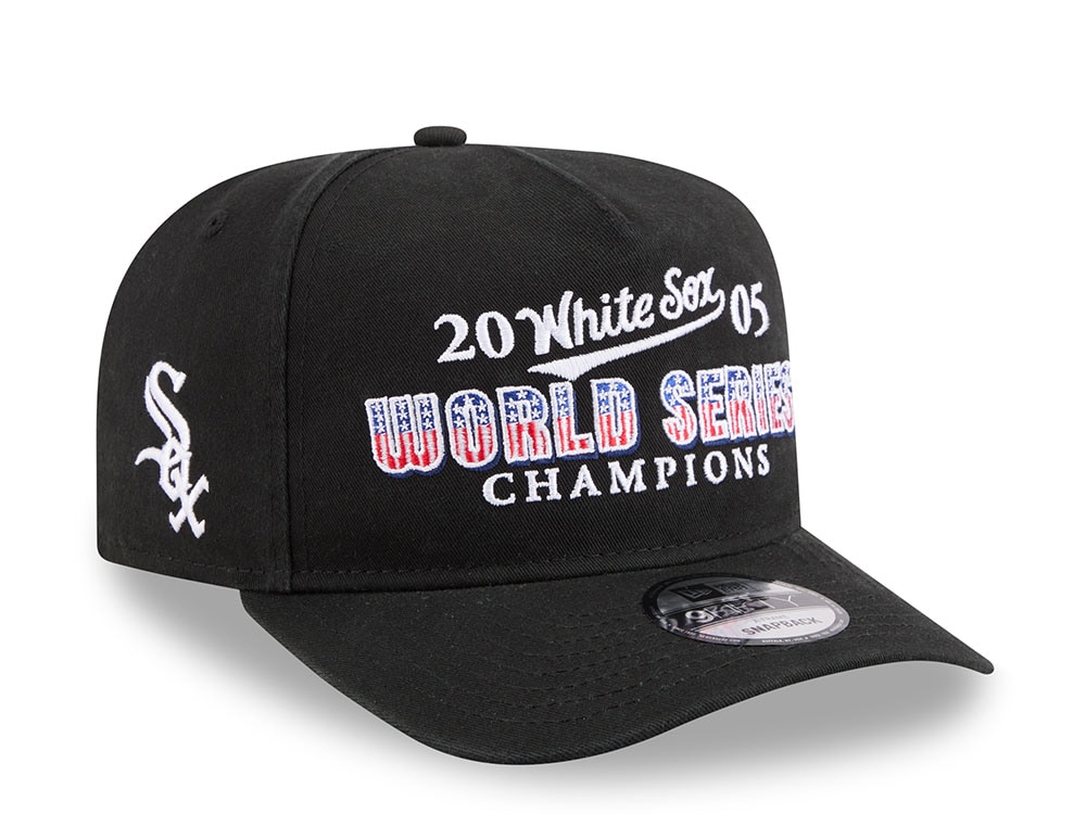New Era Chicago White Sox World Series Champions 2005 Historic Black Edition 9Fifty A Frame Snapback Gorra
