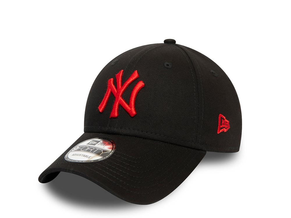 New Era New York Yankees League Essential Black Fire 9Forty Snapback Gorra