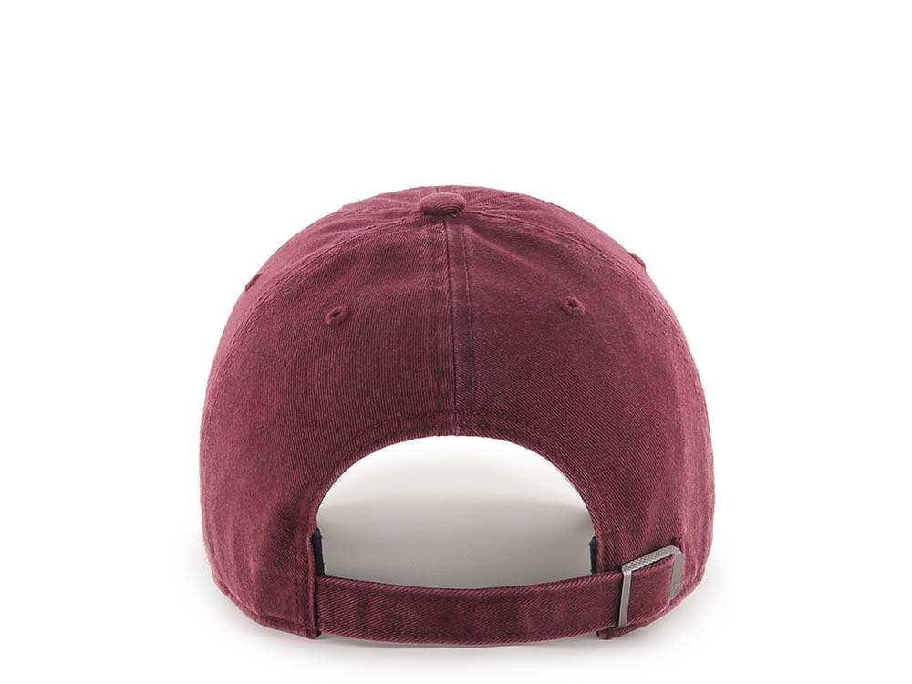 47Brand Los Angeles Dodgers Dark Maroon Base Runner Clean up Strapback Gorra