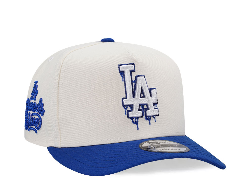 New Era Los Angeles Dodgers Bleed Blue Chrome Two Tone Edition 9Fifty A Frame Snapback Gorra