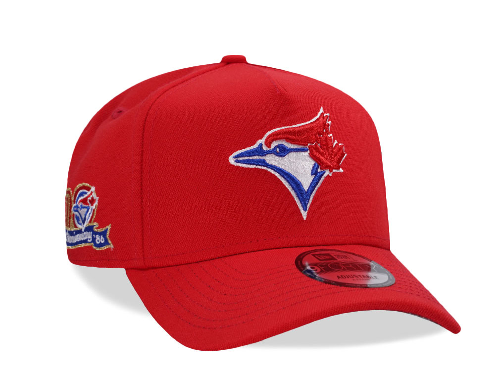 New Era Toronto Blue Jays 10th Anniversary Red Prime Edition 9Forty A Frame Snapback Gorra