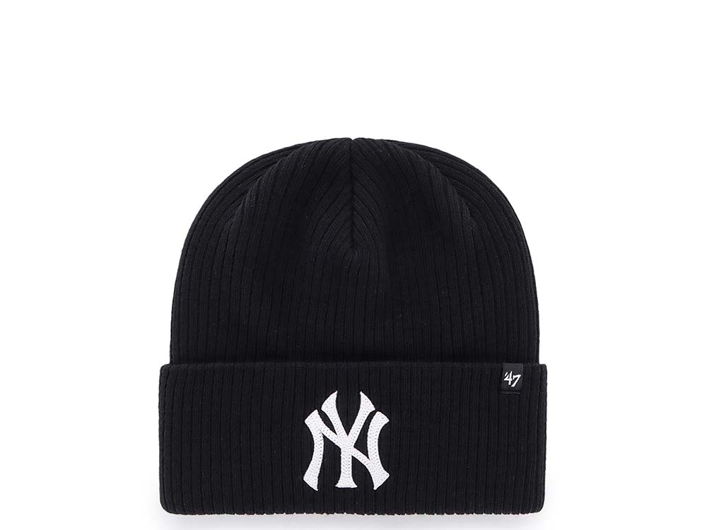 47Brand New York Yankees Black Chain Stitch Gorro