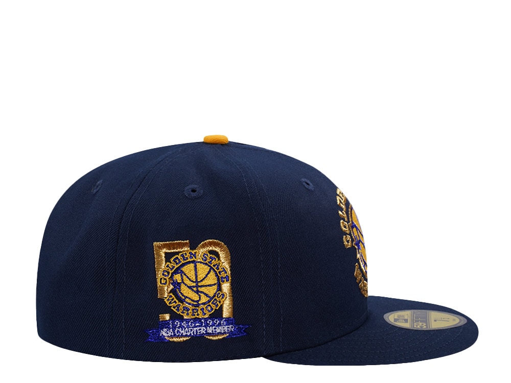 New Era Golden State Warriors 50th Anniversary Ocean Blue Prime Edition 59Fifty Fitted Gorra