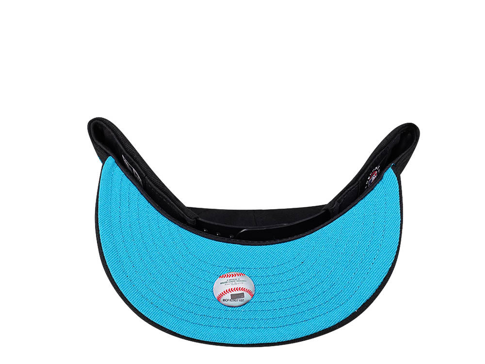New Era Miami Marlins Black and Teal Edition 9Fifty Snapback Gorra