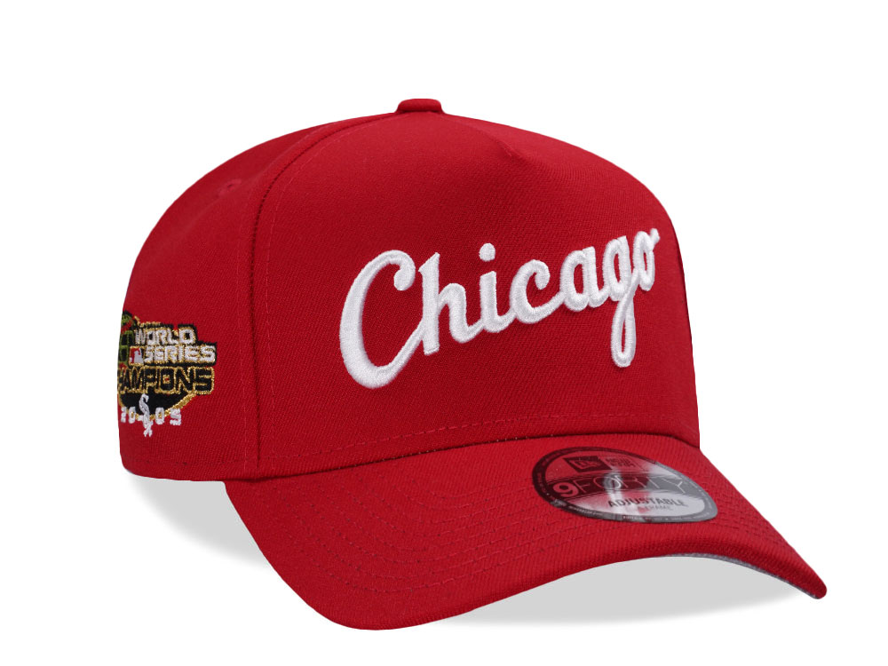 New Era Chicago White Sox World Series 2005 Scarlet Prime Edition 9Forty A Frame Snapback Gorra