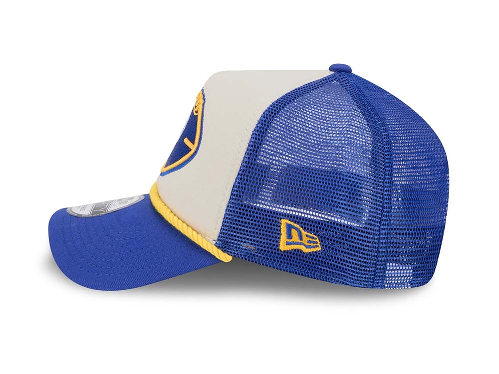 New Era Los Angeles Rams Sideline 2024 9Forty A Frame Trucker Snapback Gorra