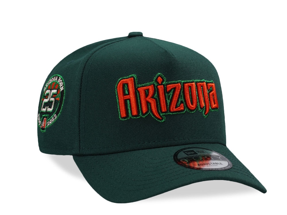 New Era Arizona Diamondbacks 25th Anniversary Green Prime Edition 9Forty A Frame Snapback Gorra