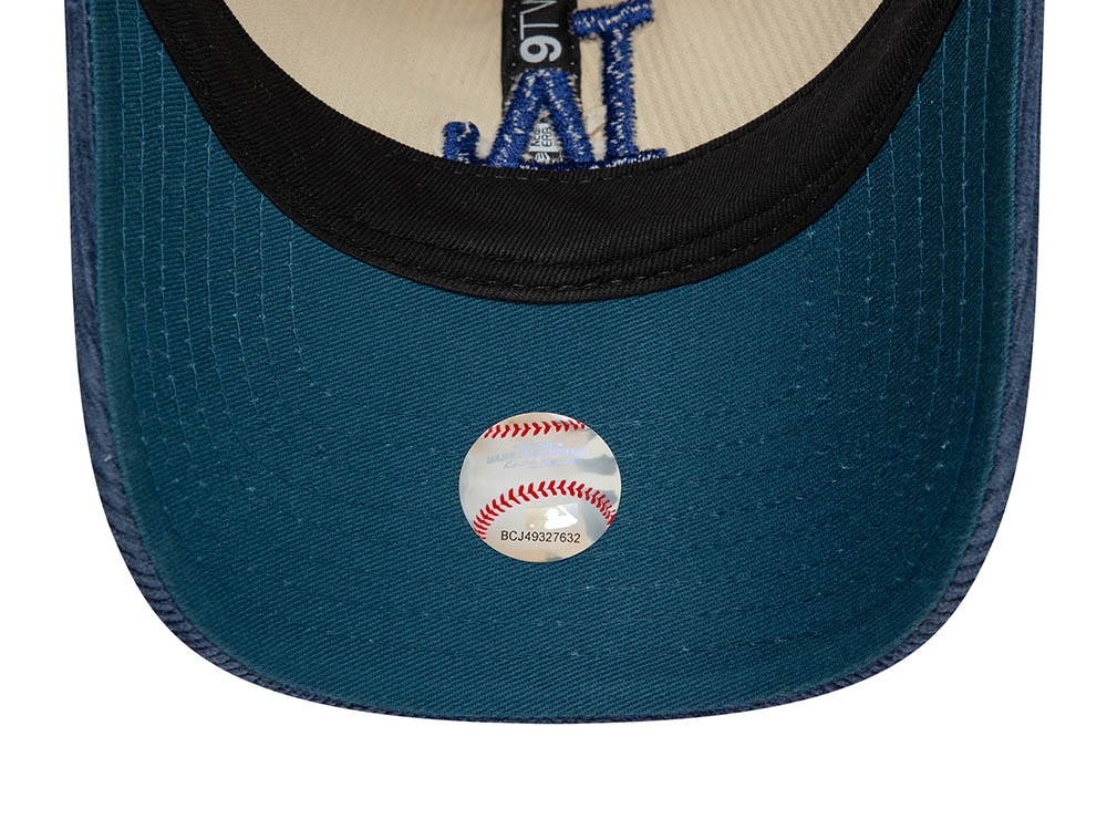 New Era Los Angeles Dodgers Block Corduroy White 9Twenty Strapback Gorra