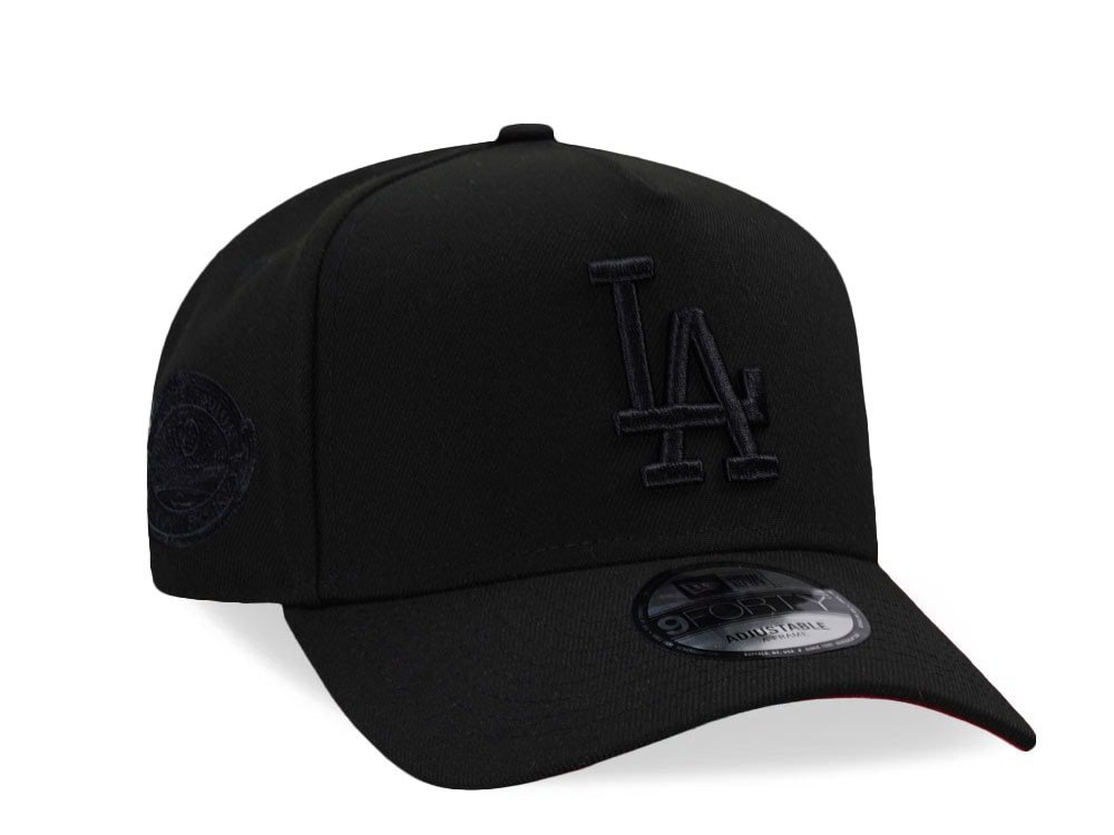 New Era Los Angeles Dodgers 40th Anniversary Black Out Red Edition 9Forty A Frame Snapback Gorra