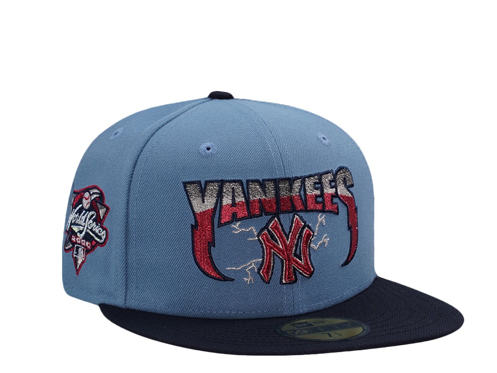 New Era New York Yankees World Series 2000 Faded Blue Two Tone Edition 59Fifty Fitted Gorra