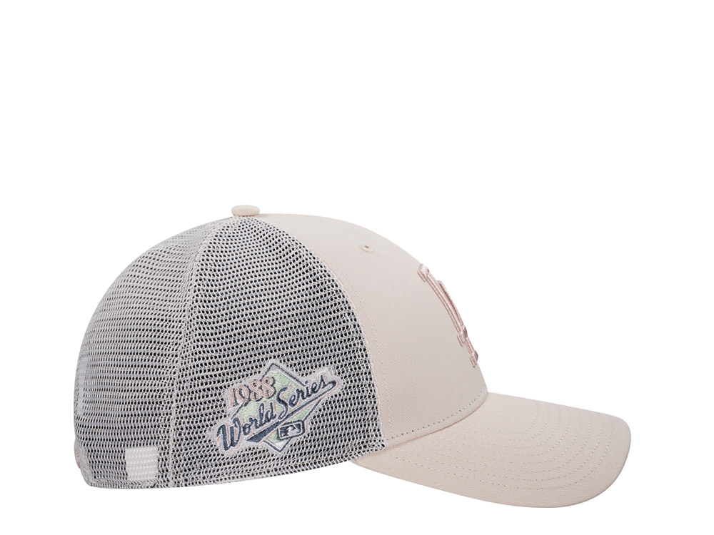47Brand Los Angeles Dodgers 1988 World Series Cream MVP Trucker Snapback Gorra