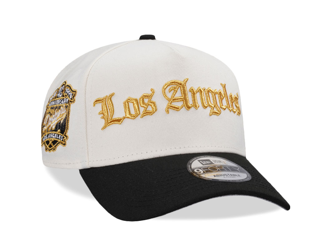 New Era Los Angeles Dodgers 40th Anniversary Metallic Chrome Two Tone Edition 9Forty A Frame Snapback Gorra