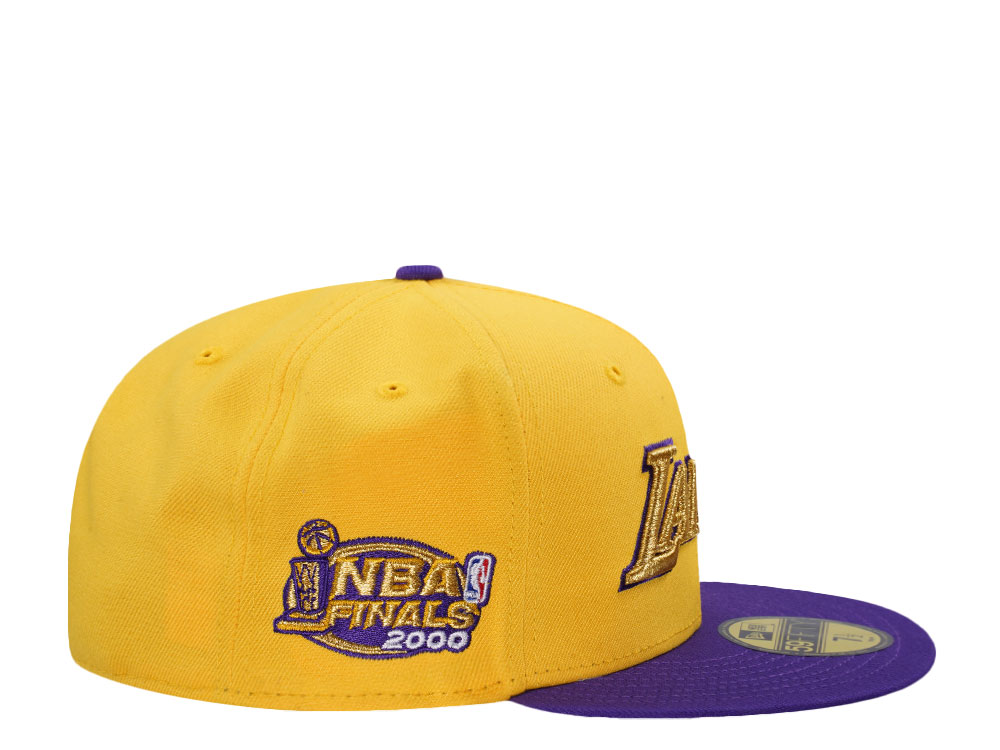 New Era Los Angeles Lakers NBA Finals 2000 Metallic Two Tone Edition 59Fifty Fitted Gorra