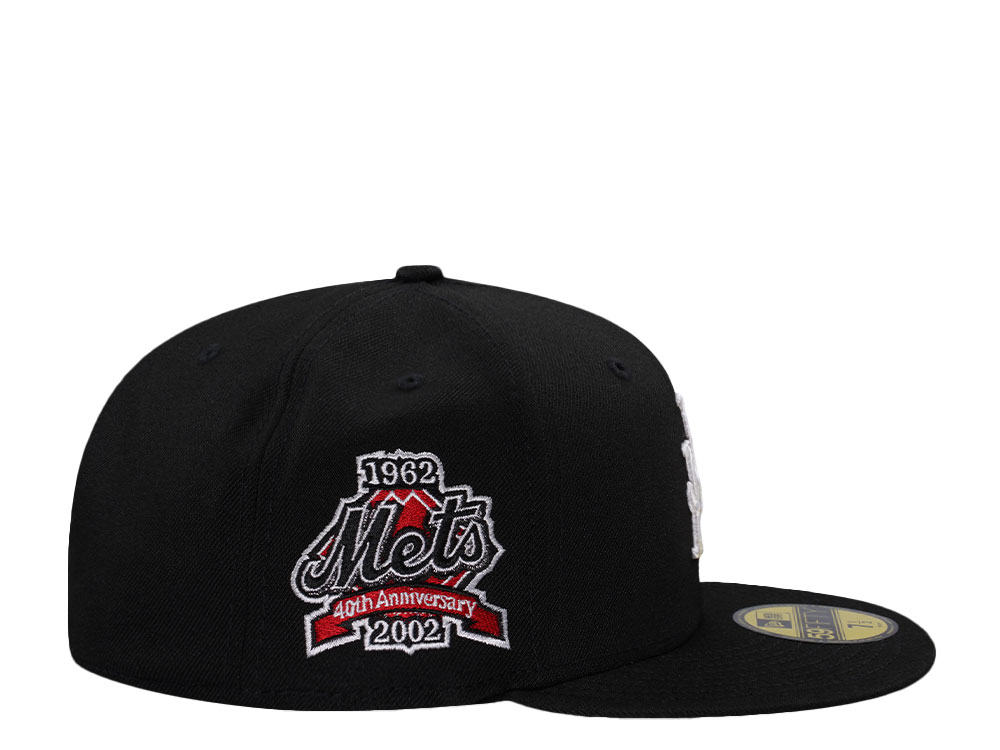 New Era New York Mets 40th Anniversary Black Prime Edition 59Fifty Fitted Gorra
