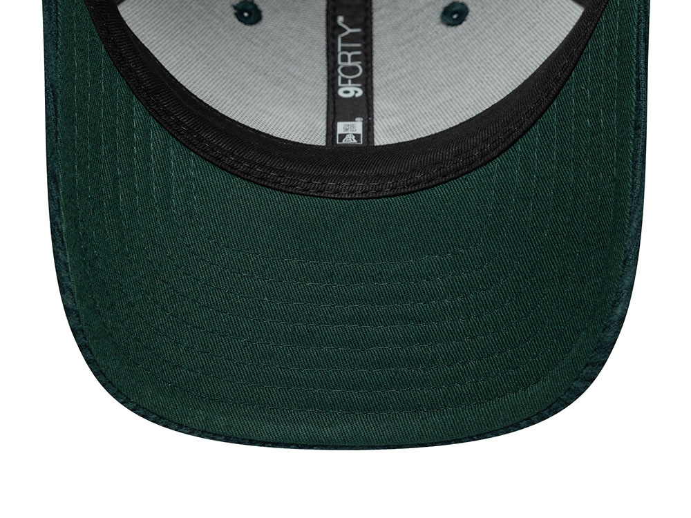 New Era Oakland Athletics Cord Dark Green 9Forty M Crown Snapback Gorra