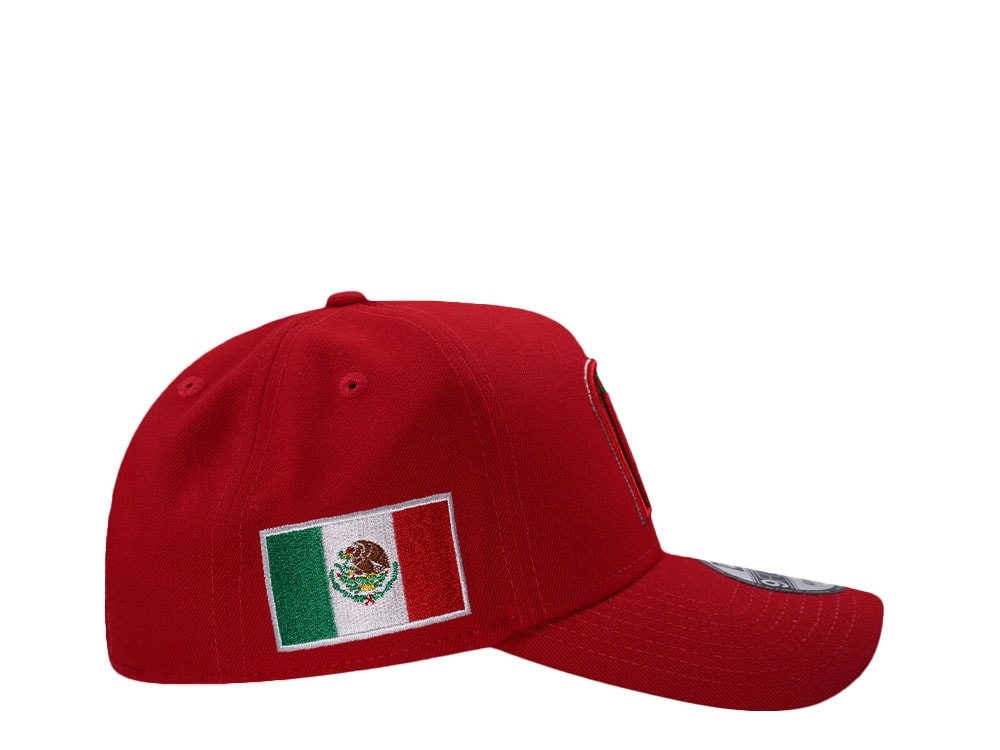 New Era Mexico World Baseball Classic Mexico Scarlet Edition 9Forty A Frame Snapback Gorra
