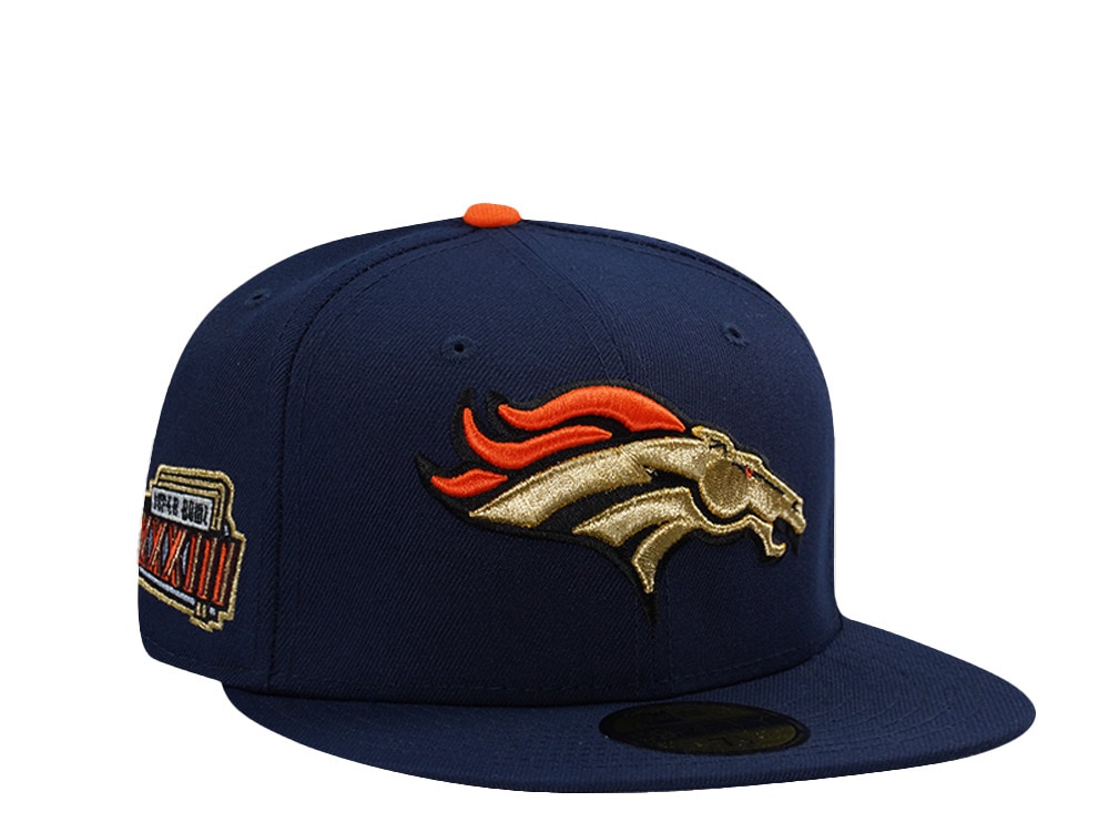 New Era Denver Broncos Super Bowl XXXIII Ocean Blue Prime Edition 59Fifty Fitted Gorra