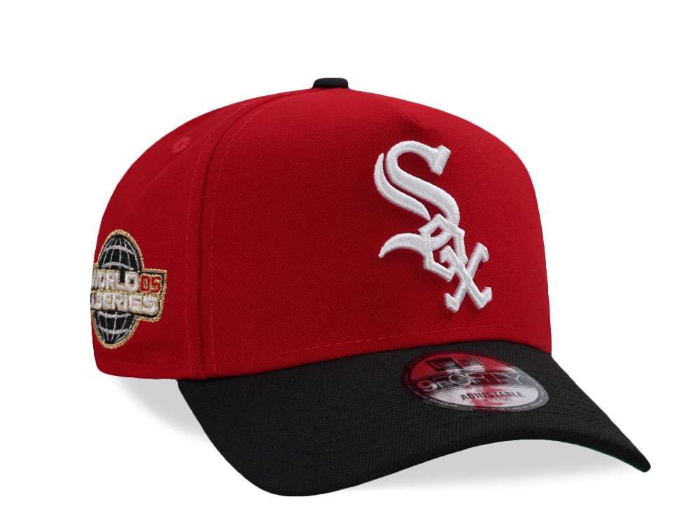 New Era Chicago White Sox World Series 2005 Scarlet Two Tone Edition 9Forty A Frame Snapback Gorra