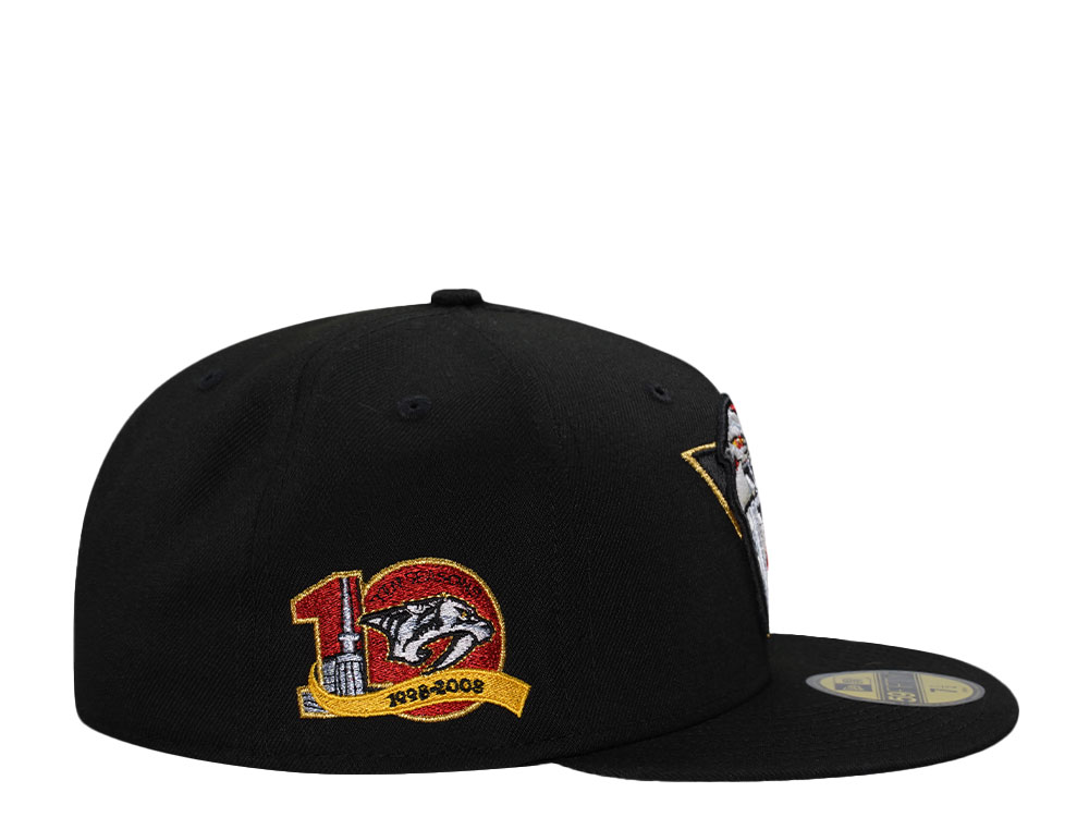 New Era Nashville Predators 10th Anniversary Black Prime Edition 59Fifty Fitted Gorra