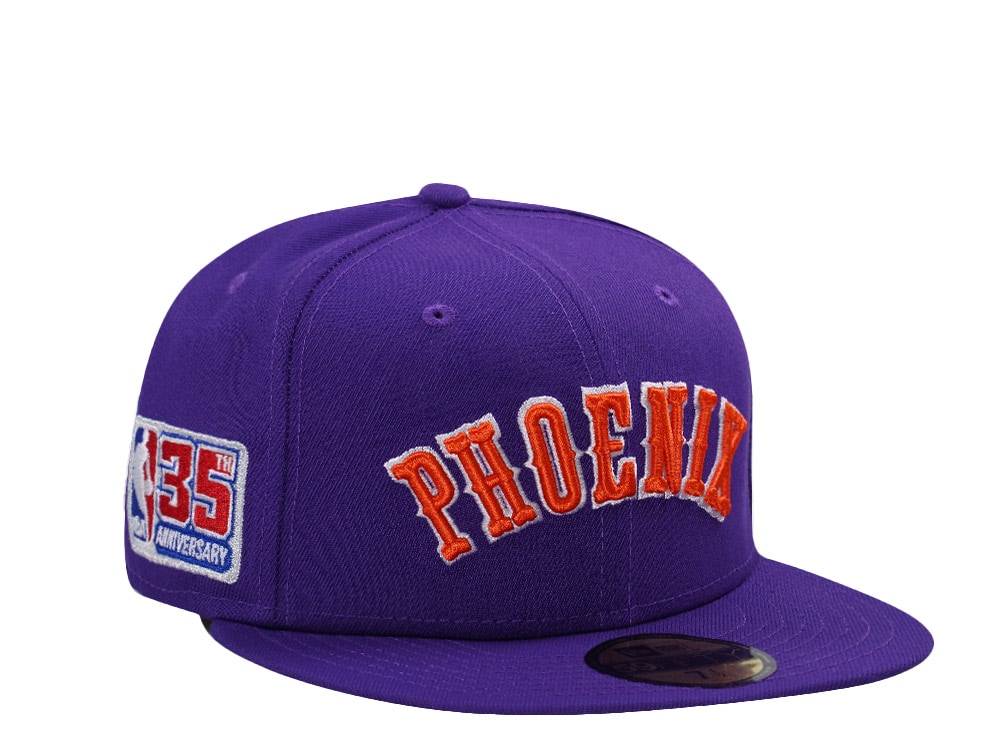 New Era Phoenix Suns 35th Anniversary Purple Prime Edition 59Fifty Fitted Gorra