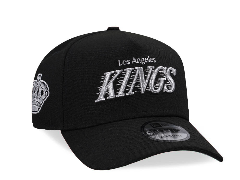 New Era Los Angeles Kings Metallic Black Prime Edition 9Forty A Frame Snapback Gorra