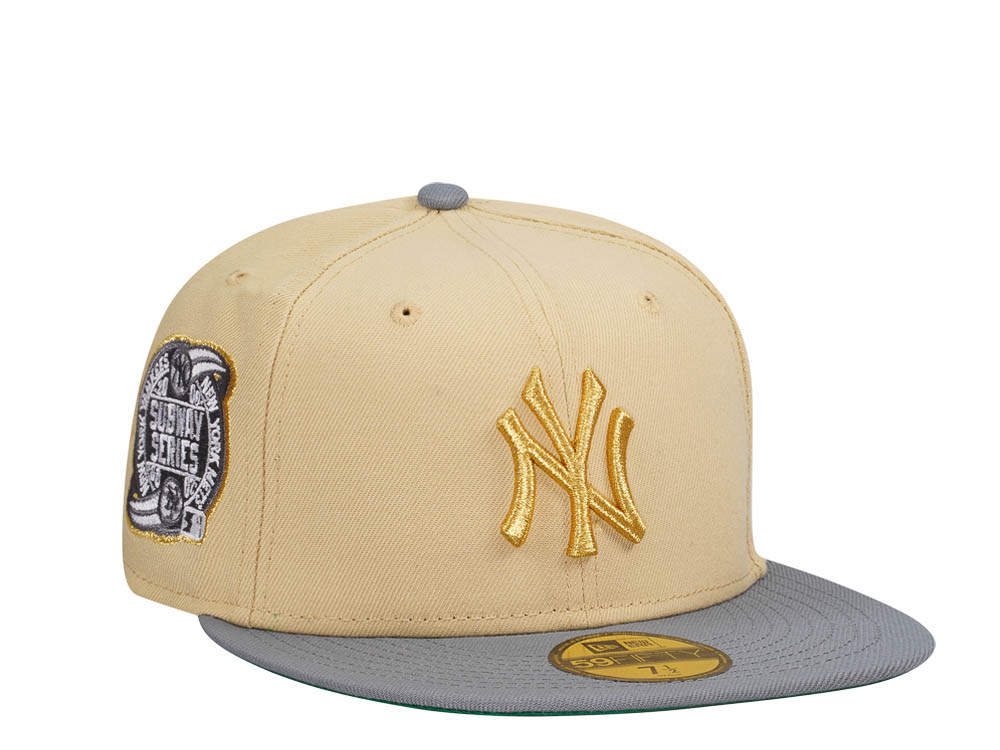 New Era New York Yankees Subway Series 2000 Misty Gold Two Tone Edition 59Fifty Fitted Gorra