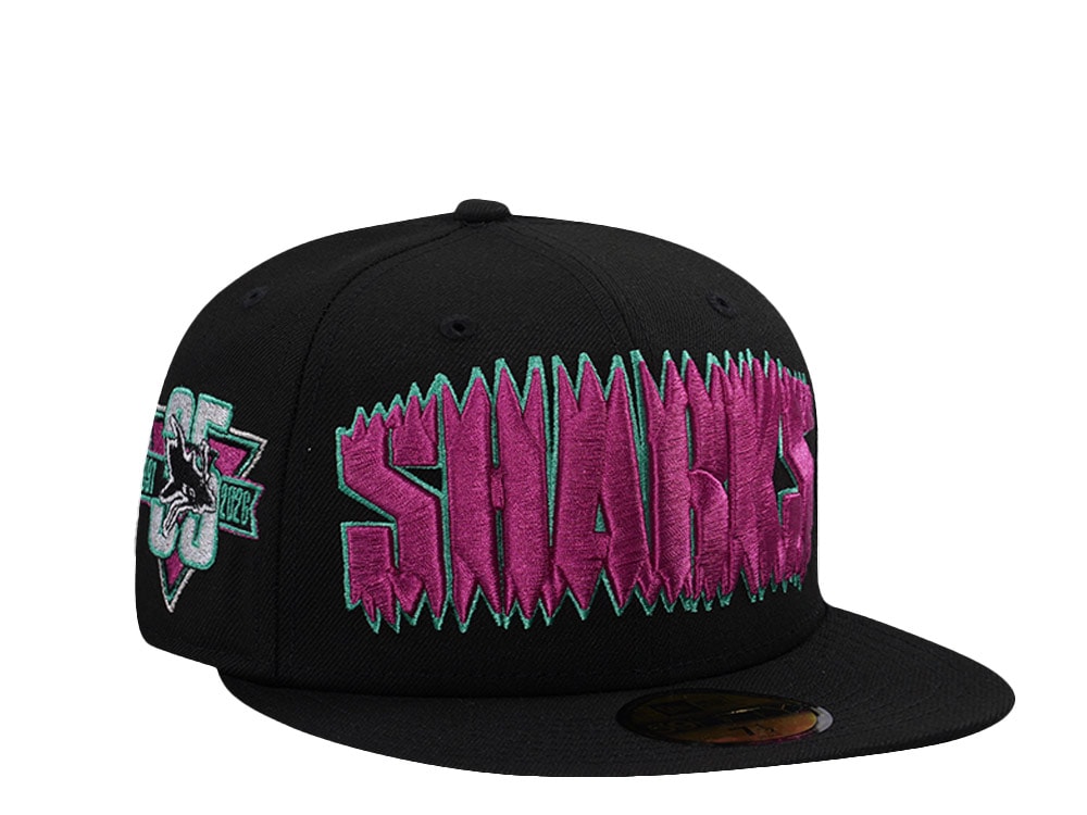 New Era San Jose Sharks 35th Anniversary Black Prime Edition 59Fifty Fitted Gorra