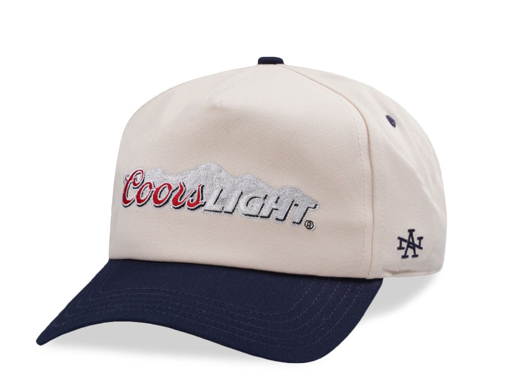American Needle Coors Light Ivory Roscoe Edition Snapback Gorra