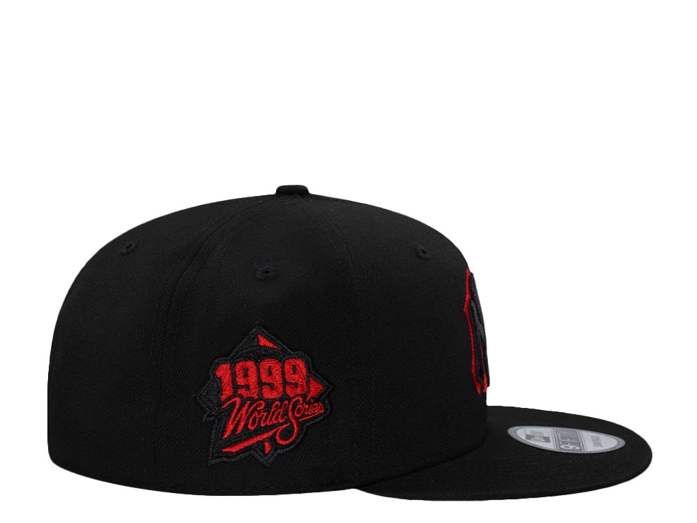New Era New York Yankees World Series 1999 Black Red Edition 9Fifty Snapback Gorra